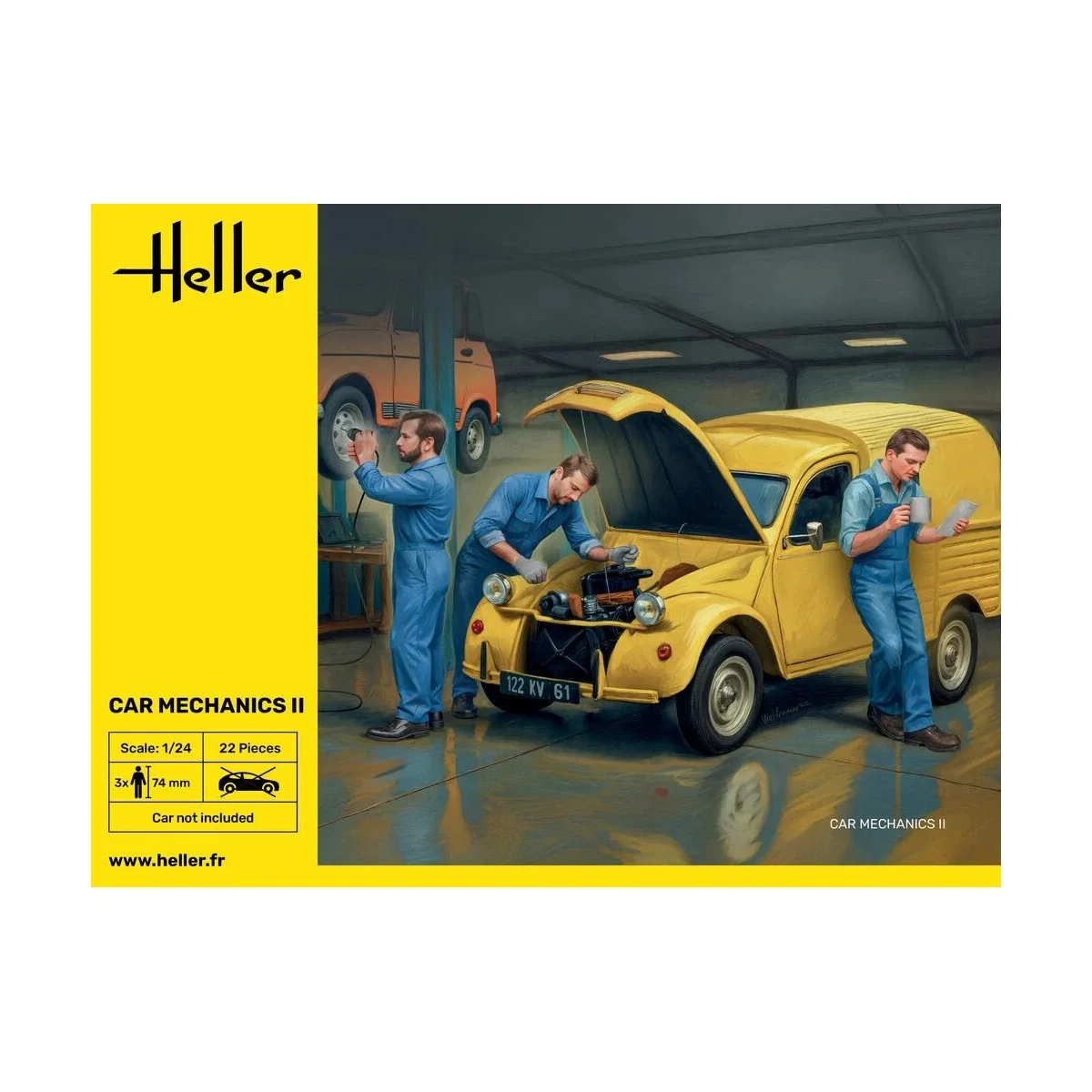 Figurines mécaniciens Car Mechanics II 1/24 Heller 82756 - HEL-82756