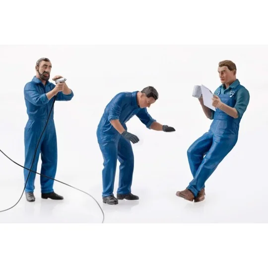 Car Mechanics II Mechanic Figures 1/24 Heller 82756 - HEL-82756 HEL-82756-Car Mechanics II Mechanic Figures 1/24 Heller 82756