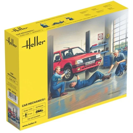Figurines mécaniciens automobiles Car Mechanics I 1/24 Heller 82755... HEL-82755-Figurines mécaniciens automobiles Car Mechanics I 1/24 Heller 82755