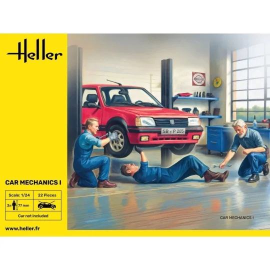Figurines mécaniciens automobiles Car Mechanics I 1/24 Heller 82755... HEL-82755-Figurines mécaniciens automobiles Car Mechanics I 1/24 Heller 82755
