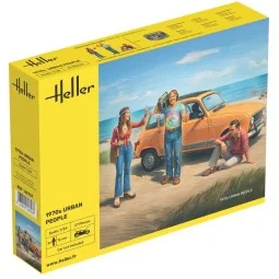 Figurines Citadins des années 1970 1/24 Heller 82757 - HEL-82757