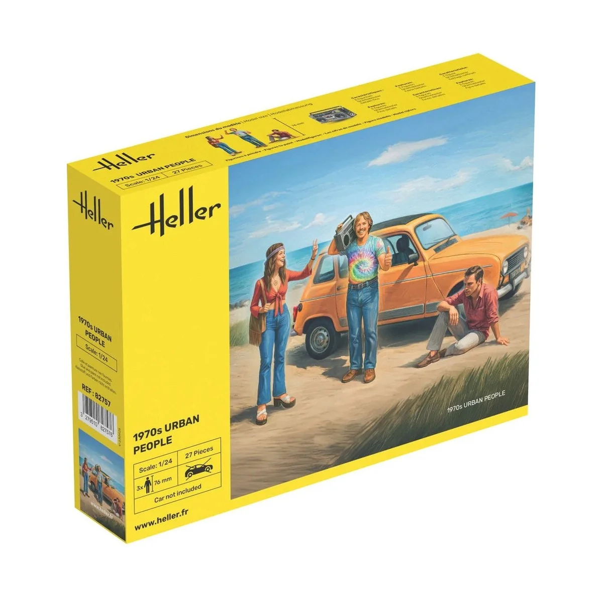 Figurines Citadins des années 1970 1/24 Heller 82757 - HEL-82757