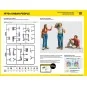 HEL-82757-Figurines Citadins des années 1970 1/24 Heller 82757