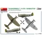 MIN-48018-1/48 MiniArt 48018 P-47D Thunderbolt Bubbletop model kit with display base