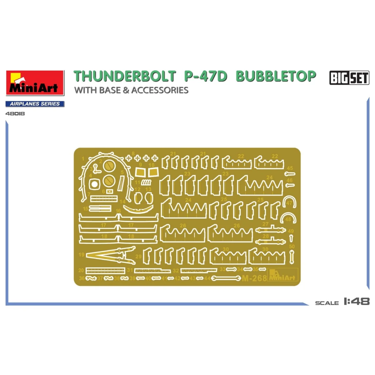 Maquette avion P-47D Thunderbolt Bubbletop avec base 1/48 MiniArt 4... Maquette avion P-47D Thunderbolt Bubbletop avec base 1/48 MiniArt 4...