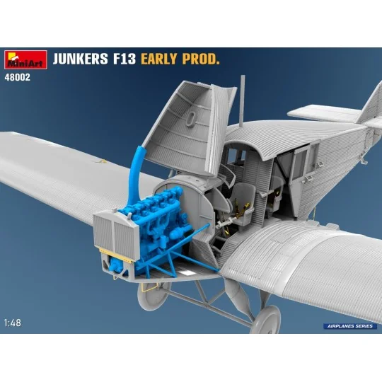 Junkers F13 Early Production Aircraft Model Kit 1/48 MiniArt 48002 ... MIN-48002-Junkers F13 Early Production Aircraft Model Kit 1/48 MiniArt 48002