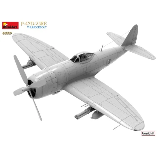 Maquette P-47D-25RE Thunderbolt Basic Kit 1/48 MiniArt 48009 - MIN-... MIN-48009-Maquette P-47D-25RE Thunderbolt Basic Kit 1/48 MiniArt 48009