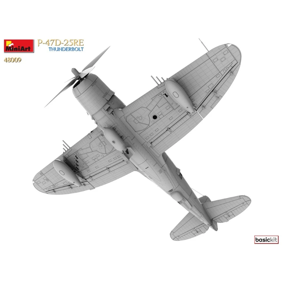 MiniArt P-47D-25RE Thunderbolt Basic Kit Plastic Model 1/48 - MIN-4... MiniArt P-47D-25RE Thunderbolt Basic Kit Plastic Model 1/48 - MIN-4...