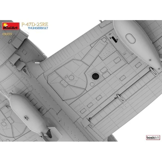 Maquette P-47D-25RE Thunderbolt Basic Kit 1/48 MiniArt 48009 - MIN-... MIN-48009-Maquette P-47D-25RE Thunderbolt Basic Kit 1/48 MiniArt 48009