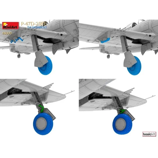Maquette P-47D-25RE Thunderbolt Basic Kit 1/48 MiniArt 48009 - MIN-... MIN-48009-Maquette P-47D-25RE Thunderbolt Basic Kit 1/48 MiniArt 48009