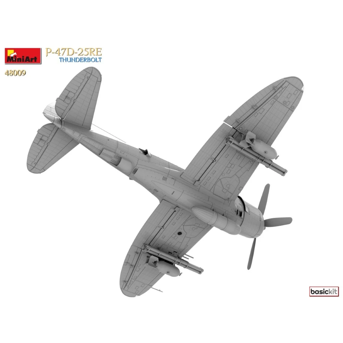 Maquette P-47D-25RE Thunderbolt Basic Kit 1/48 MiniArt 48009 - MIN-... Maquette P-47D-25RE Thunderbolt Basic Kit 1/48 MiniArt 48009 - MIN-...
