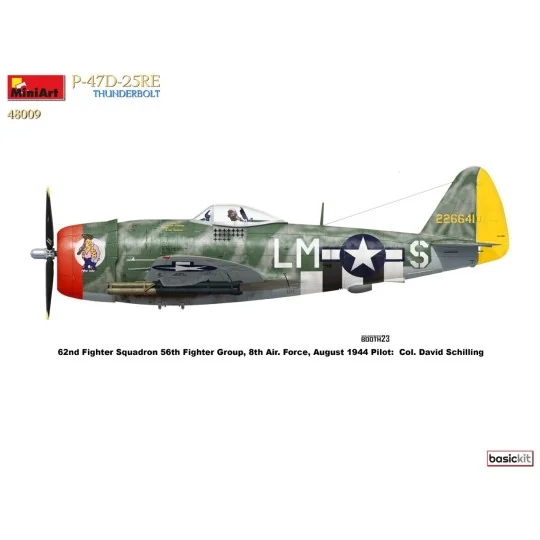 Maquette P-47D-25RE Thunderbolt Basic Kit 1/48 MiniArt 48009 - MIN-... MIN-48009-Maquette P-47D-25RE Thunderbolt Basic Kit 1/48 MiniArt 48009