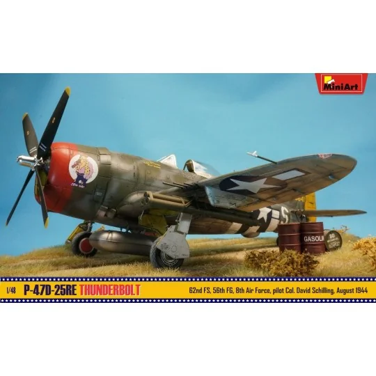 Maquette P-47D-25RE Thunderbolt Basic Kit 1/48 MiniArt 48009 - MIN-... MIN-48009-Maquette P-47D-25RE Thunderbolt Basic Kit 1/48 MiniArt 48009