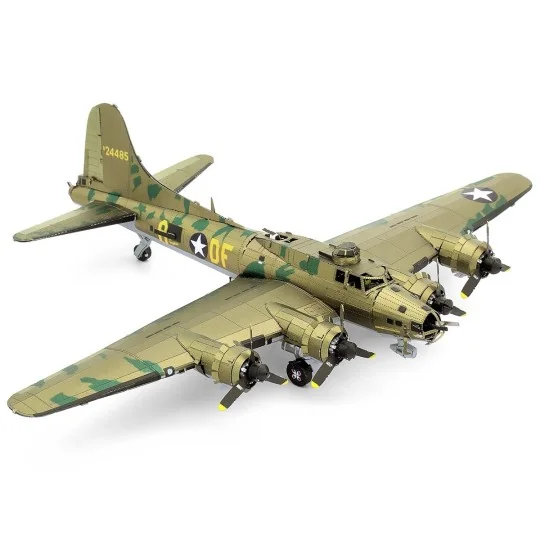 Maquette métal 3D B-17 Flying Fortress Metal Earth ME1009 - ME1009 ME1009-Maquette métal 3D B-17 Flying Fortress Metal Earth ME1009
