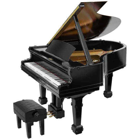 Maquette métal 3D Grand Piano noir Metal Earth ME1028 - ME1028 ME1028-Maquette métal 3D Grand Piano noir Metal Earth ME1028