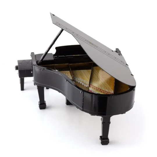 Maquette métal 3D Grand Piano noir Metal Earth ME1028 - ME1028 ME1028-Maquette métal 3D Grand Piano noir Metal Earth ME1028
