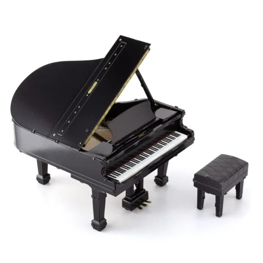 Maquette métal 3D Grand Piano noir Metal Earth ME1028 - ME1028 ME1028-Maquette métal 3D Grand Piano noir Metal Earth ME1028