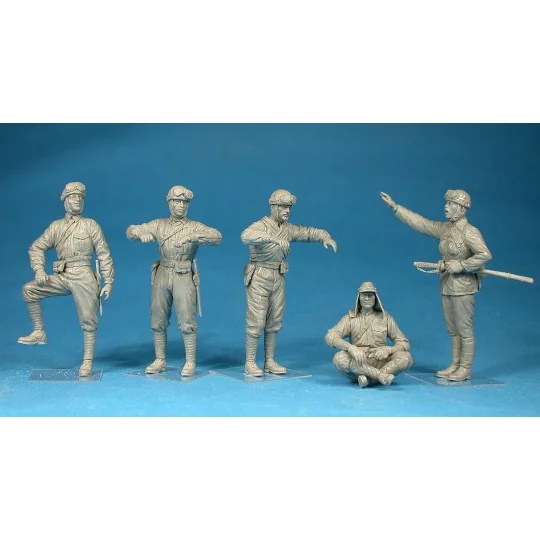 MIN-35128-Figurines équipage de char japonais 1/35 - MiniArt 35128