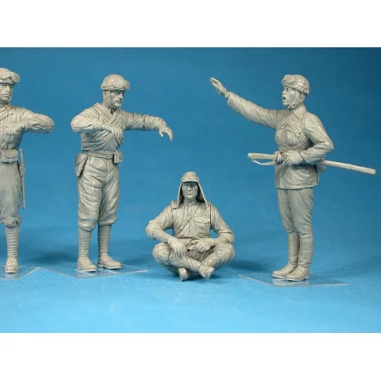 MIN-35128-Figurines équipage de char japonais 1/35 - MiniArt 35128