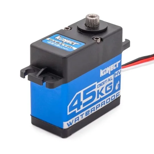 Servo digital Konect KN-4513HVWP 45 kg 0,13 s étanche pignons métal... KN-4513HVWP-Servo digital Konect KN-4513HVWP 45 kg 0,13 s étanche pignons métal