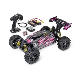 Buggy RC Carson Akuma 4WD 1/8 Brushless RTR rose + accus et chargeu...