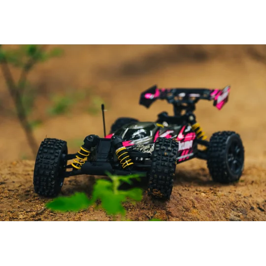 500409083-Buggy RC Carson Akuma 4WD 1/8 Brushless RTR rose + accus et chargeur - 500409083