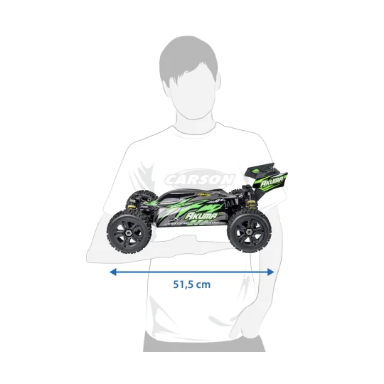 RC Buggy Carson Akuma 4WD 1/8 Brushless RTR green + batteries and charger... 500409082-RC Buggy Carson Akuma 4WD 1/8 Brushless RTR green + batteries and charger - 500409082