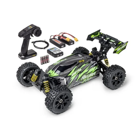 500409082-Buggy RC Carson Akuma 4WD 1/8 Brushless RTR vert + accus et chargeur - 500409082
