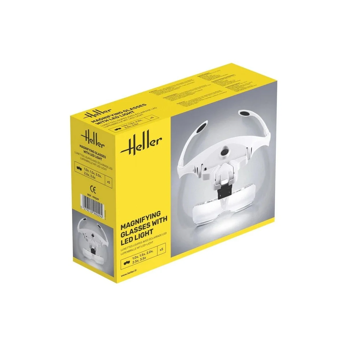 Lunettes loupes avec éclairage LED Heller 99029 - HEL-99029