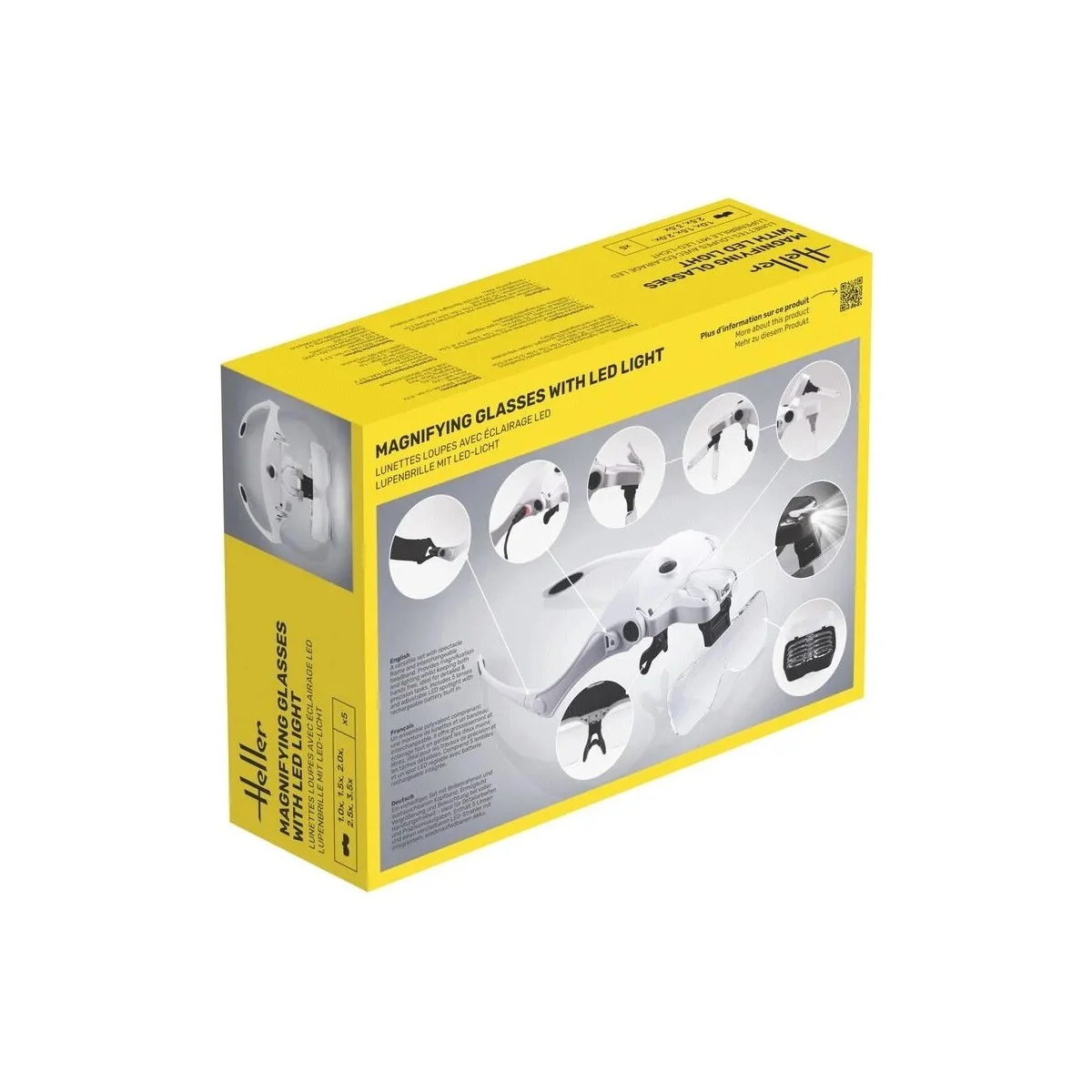Lunettes loupes avec éclairage LED Heller 99029 - HEL-99029