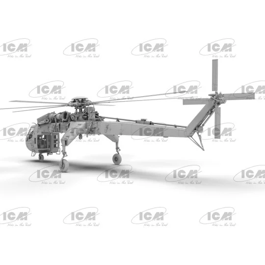 Maquette hélicoptère Sikorsky CH-54A Tarhe 1/35 - ICM 53054 - ICM-7... ICM-72001-Maquette hélicoptère Sikorsky CH-54A Tarhe 1/35 - ICM 53054