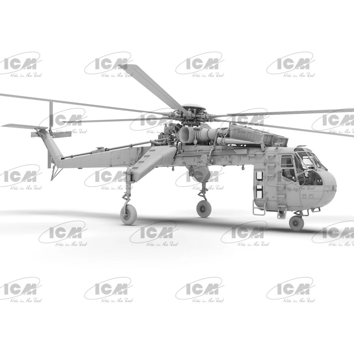 Maquette hélicoptère Sikorsky CH-54A Tarhe 1/35 - ICM 53054 - ICM-7... Maquette hélicoptère Sikorsky CH-54A Tarhe 1/35 - ICM 53054 - ICM-7...