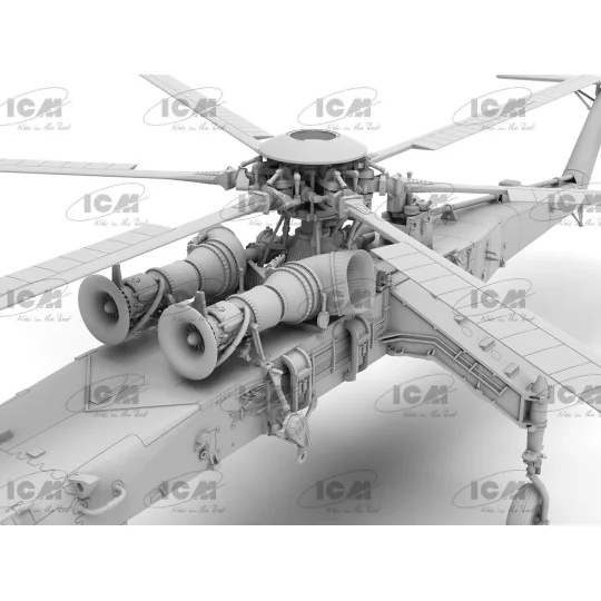 Maquette hélicoptère Sikorsky CH-54A Tarhe 1/35 - ICM 53054 - ICM-7... ICM-72001-Maquette hélicoptère Sikorsky CH-54A Tarhe 1/35 - ICM 53054