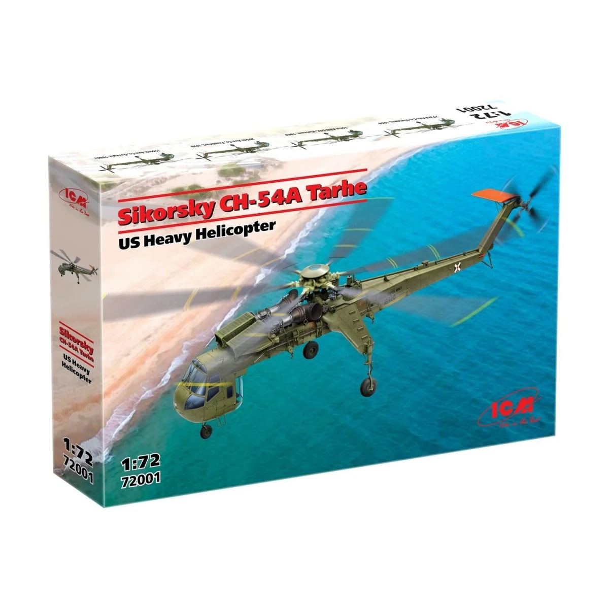 Sikorsky CH-54A Tarhe Helicopter Model Kit 1/35 - ICM 53054 - ICM-7... Sikorsky CH-54A Tarhe Helicopter Model Kit 1/35 - ICM 53054 - ICM-7...