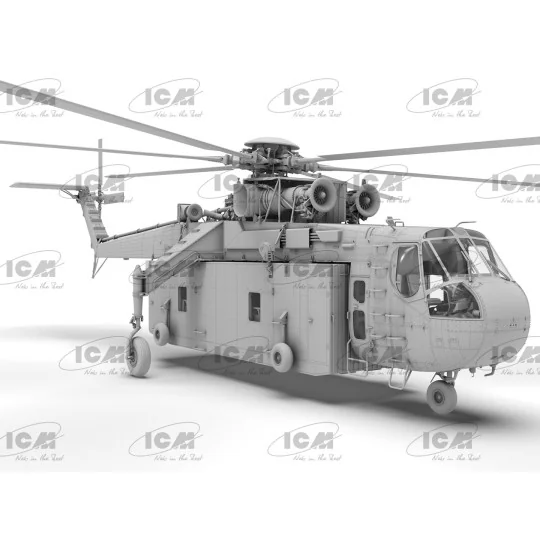 Maquette hélicoptère Sikorsky S-64E Skycrane avec Universal Pod 1/3... ICM-53059-Maquette hélicoptère Sikorsky S-64E Skycrane avec Universal Pod 1/35 - ICM 53059