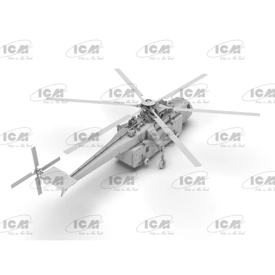Maquette hélicoptère Sikorsky S-64E Skycrane avec Universal Pod 1/3... ICM-53059-Maquette hélicoptère Sikorsky S-64E Skycrane avec Universal Pod 1/35 - ICM 53059