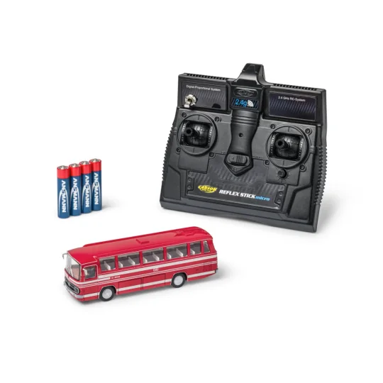 500504175-Carson RC Bus Mercedes-Benz O 302 DB 1/87 RTR 2.4 GHz red - 500507175