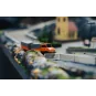 500504177-Mercedes Unimog U406 Forestier avec remorque orange 2.4GHz RTR 1/87 Carson 500504177
