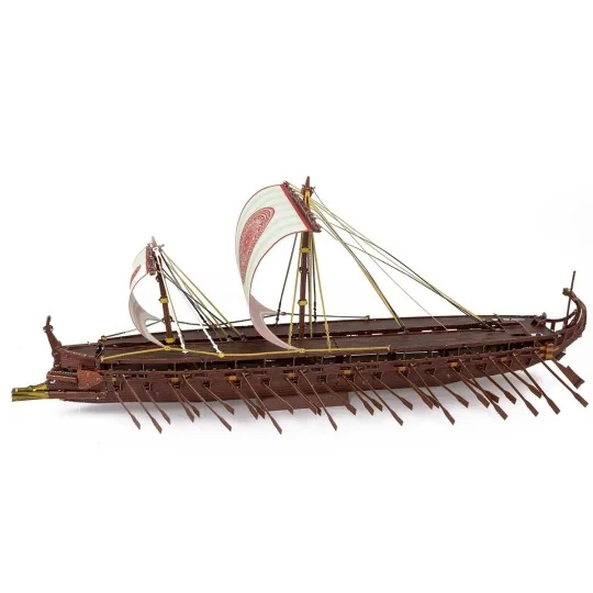 Maquette métal 3D Trirème grecque Metal Earth Premium Series PS2021 - PS2021 PS2021-Maquette métal 3D Trirème grecque Metal Earth Premium Series PS2021