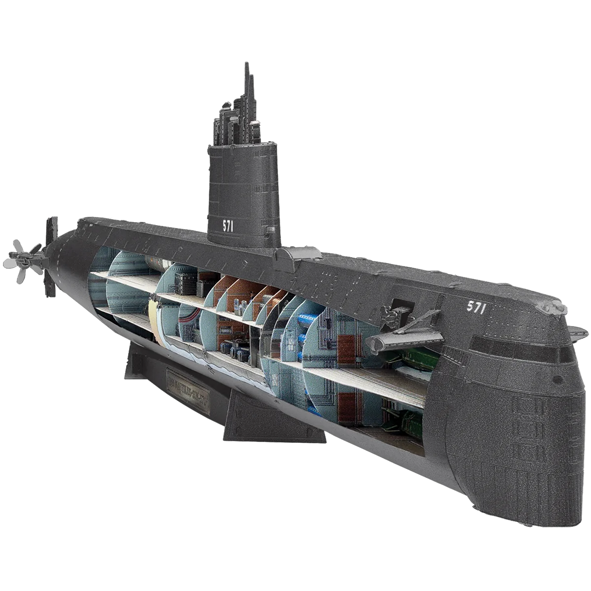 3D Metal Model Kit Metal Earth Premium Series USS Nautilus SSN-571 Metal Earth