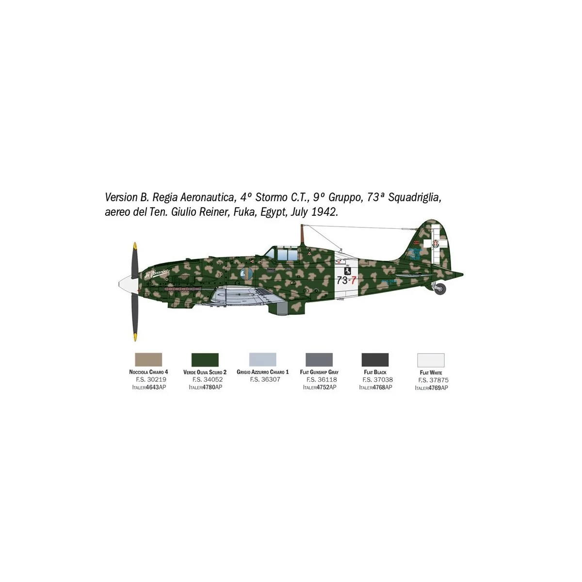 Maquette avion Macchi MC.202 Folgore 1/48 - Italeri 2840 - I2840