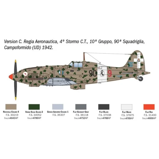 I2840-Maquette avion Macchi MC.202 Folgore 1/48 - Italeri 2840