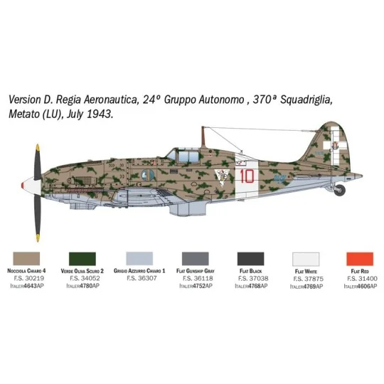 I2840-Maquette avion Macchi MC.202 Folgore 1/48 - Italeri 2840
