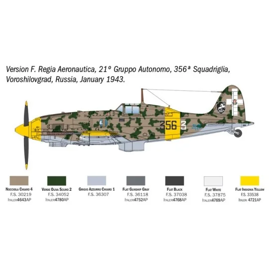 I2840-Maquette avion Macchi MC.202 Folgore 1/48 - Italeri 2840