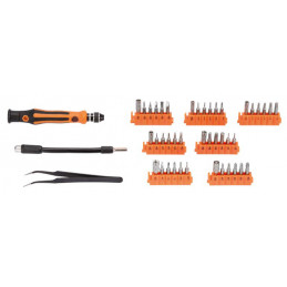 Mini Screwdriver Kit Tips + Clamp 45pcs PG-Mini PG-Mini PGM-M.8775 - 2