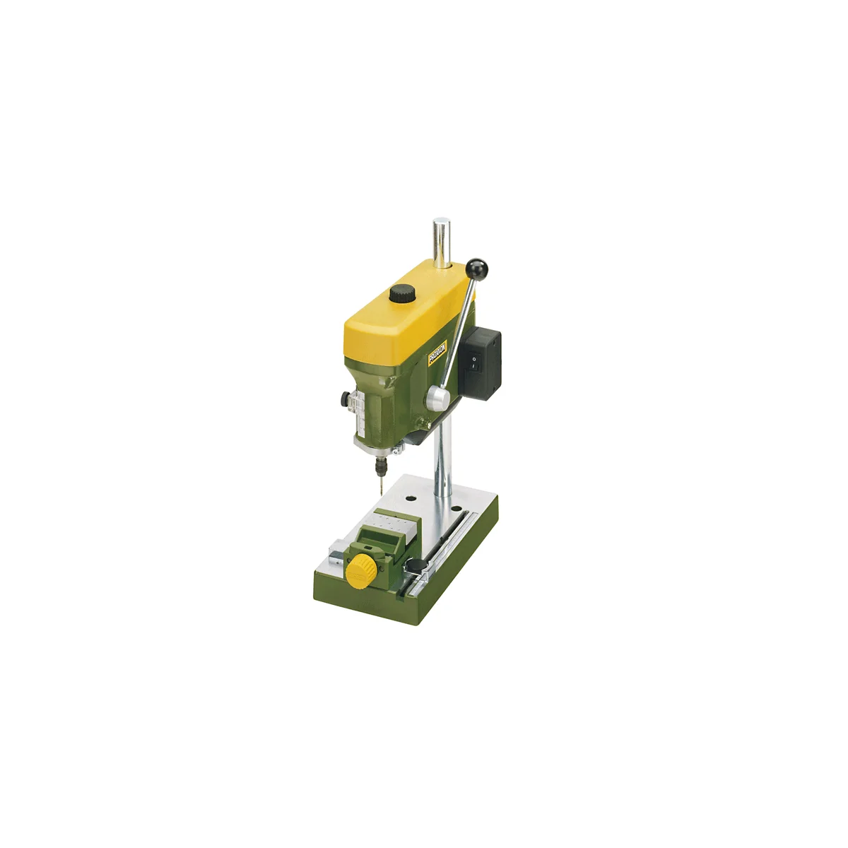 TBM 220 - Proxxon 3-speed bench drill with 6 collets from 1.0 to 3.... TBM 220 - Proxxon 3-speed bench drill with 6 collets from 1.0 to 3....