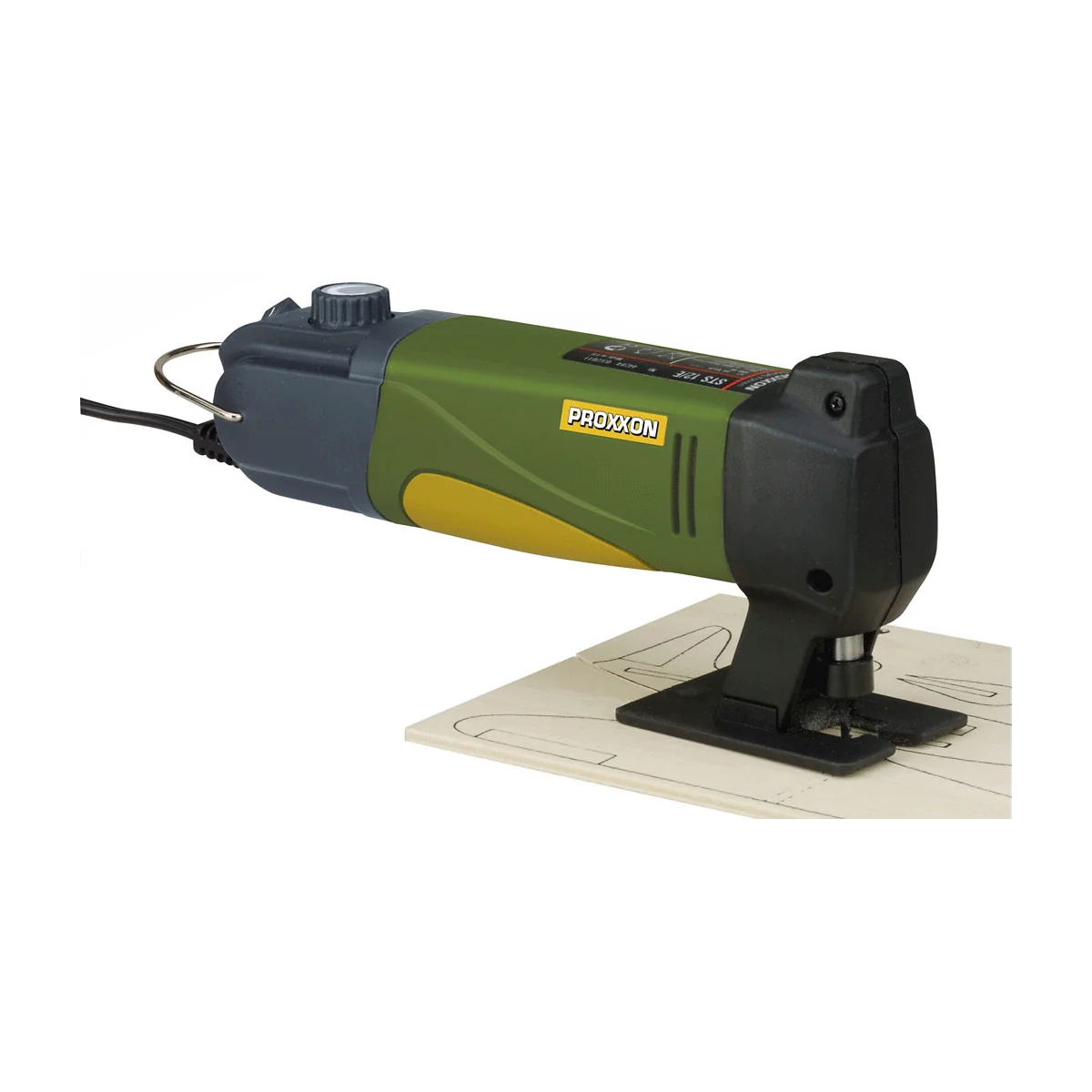 STS 12/E - 12V 100W 2A jigsaw with regulation with 2 Proxxon blades...