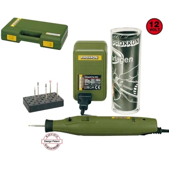 PRX-28635-Complete engraving box with GG12 in 12V Proxxon