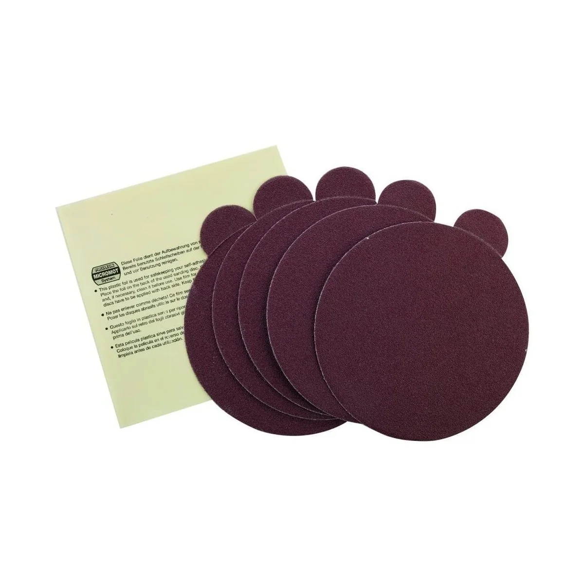 Disques de ponçage TG 125/E Proxxon - Grain 240 (x5 +1) Proxxon PRX-28164 - 1