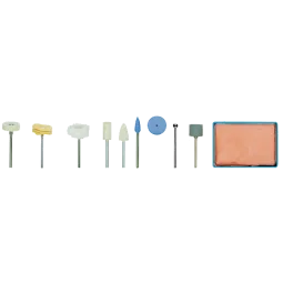 Complete polishing set, 10 Proxxon pieces - PRX-28285